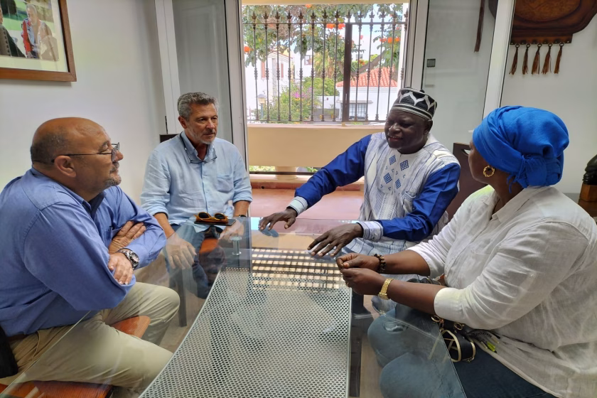 Visita de Nana Inoussa, Secretario General de Fuerza Obrera / Unión Nacional de Sindicatos de Burkina Faso a Canarias, de manos del FSOC