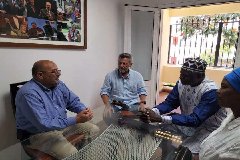 Visita de Nana Inoussa, Secretario General de Fuerza Obrera / Unión Nacional de Sindicatos de Burkina Faso a Canarias, de manos del FSOC