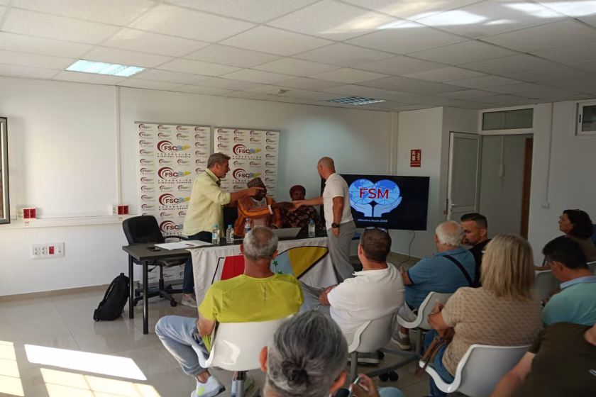 Visita de Nana Inoussa, Secretario General de Fuerza Obrera / Unión Nacional de Sindicatos de Burkina Faso a Canarias, de manos del FSOC