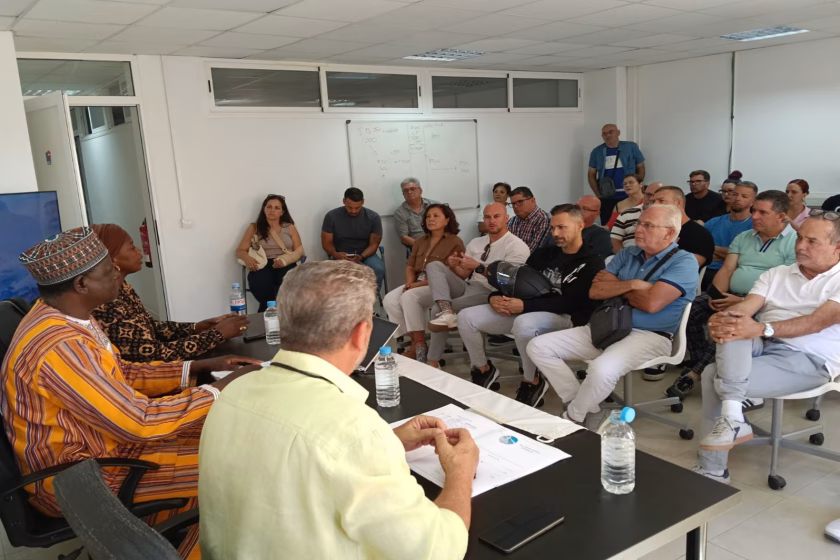 Visita de Nana Inoussa, Secretario General de Fuerza Obrera / Unión Nacional de Sindicatos de Burkina Faso a Canarias, de manos del FSOC