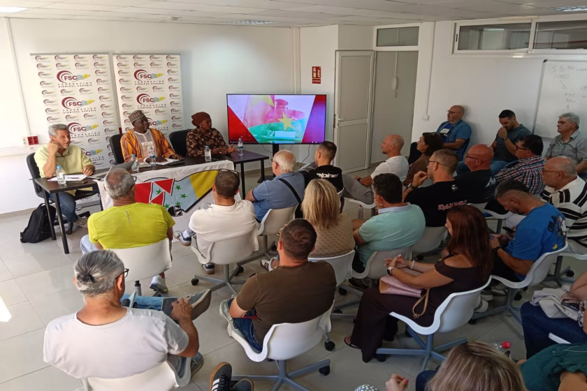 Visita de Nana Inoussa, Secretario General de Fuerza Obrera / Unión Nacional de Sindicatos de Burkina Faso a Canarias, de manos del FSOC