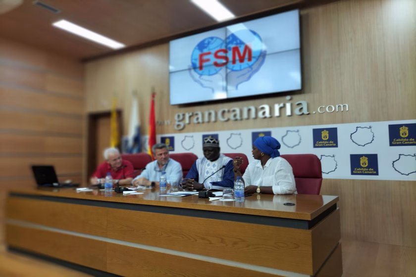 Visita de Nana Inoussa, Secretario General de Fuerza Obrera / Unión Nacional de Sindicatos de Burkina Faso a Canarias, de manos del FSOC